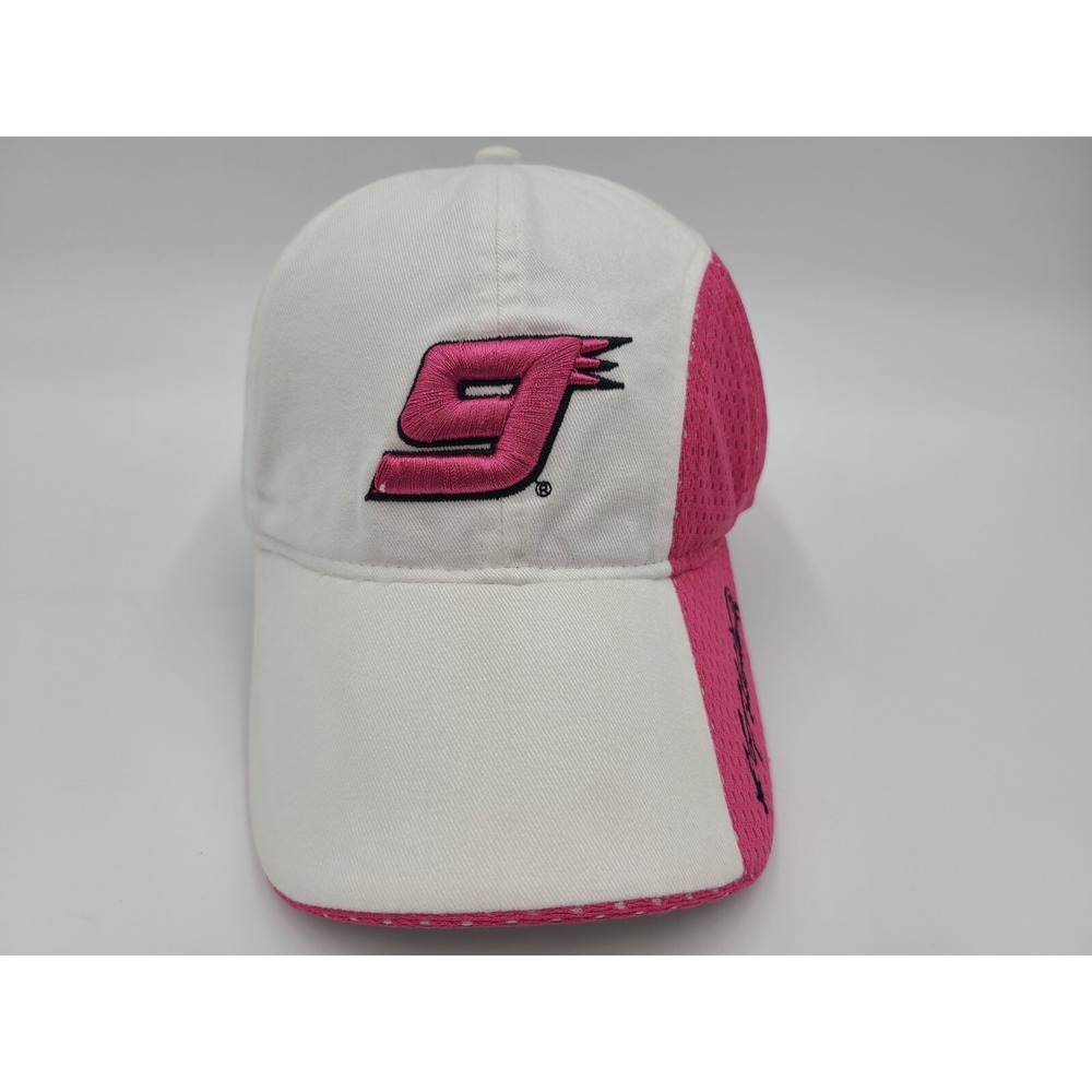 Women Kasey Kahne Chase Strapback Adjustable Hat Cap NASCAR Racing White Pink‎